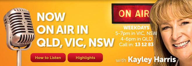 A big welcome to Melbourne and Queensland listeners