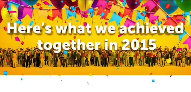 Congratulations, members. Here's what we've achieved together in 2015